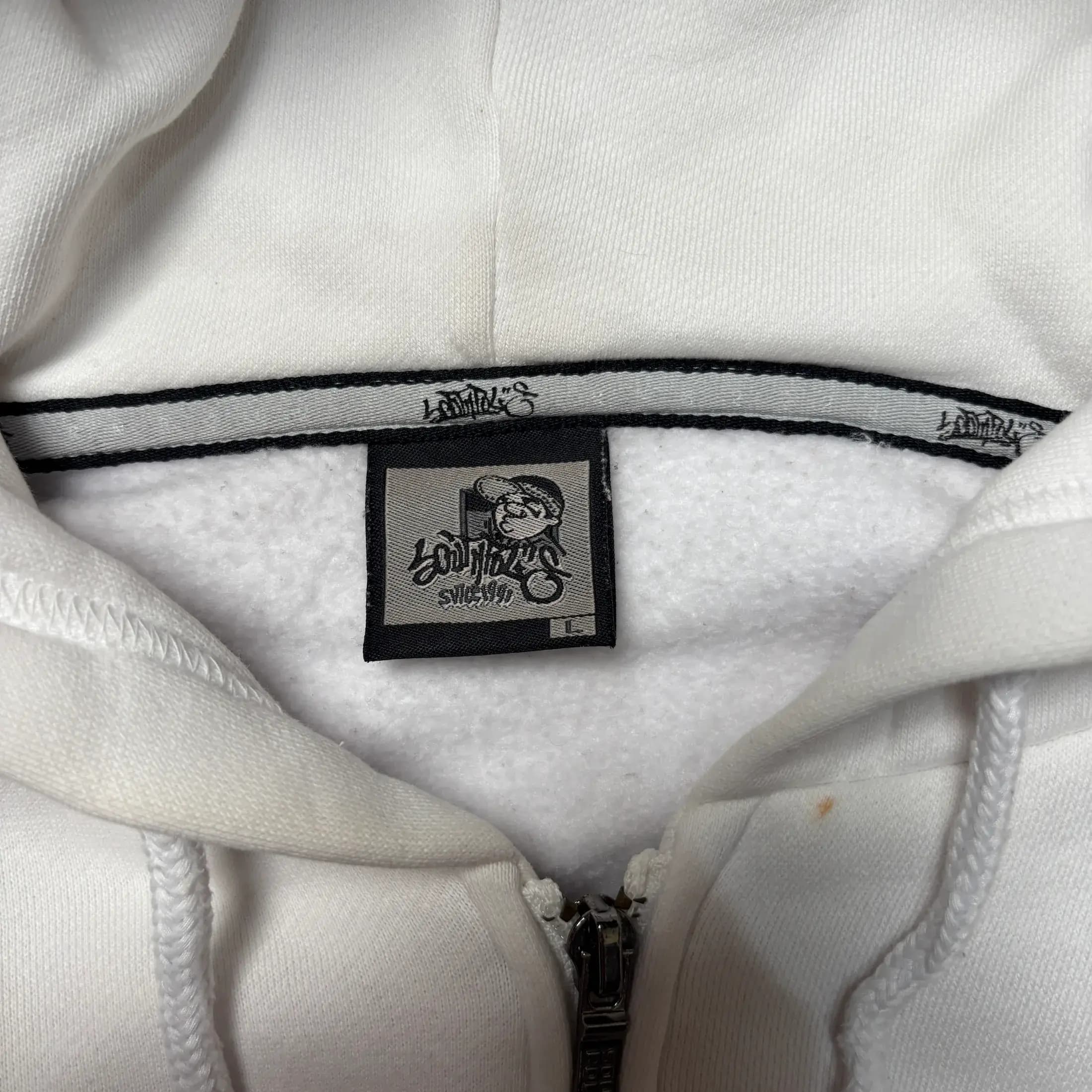 RARE SOUTHPOLE BBOY WHITE ZIPPER HOODIE 5