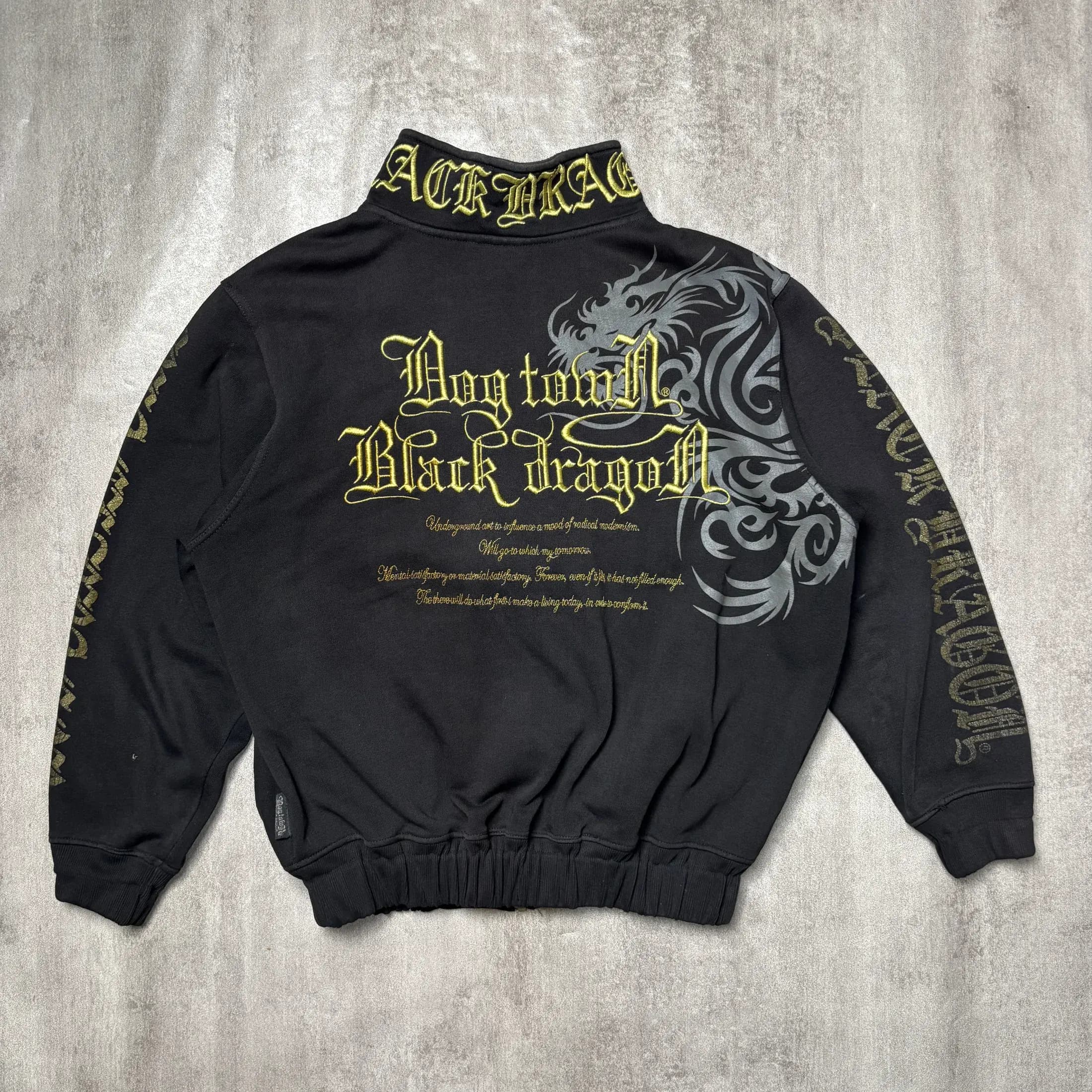 DOG TOWN ZIPPER GOLD EMBROIDERY