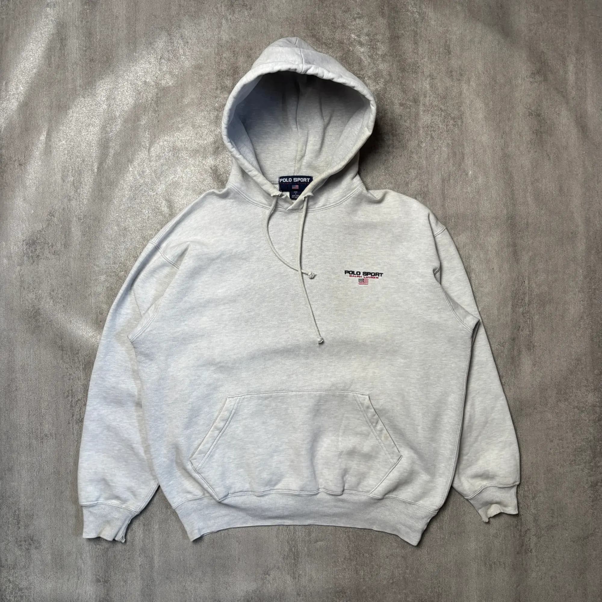 POLO SPORT HOODIE GREY