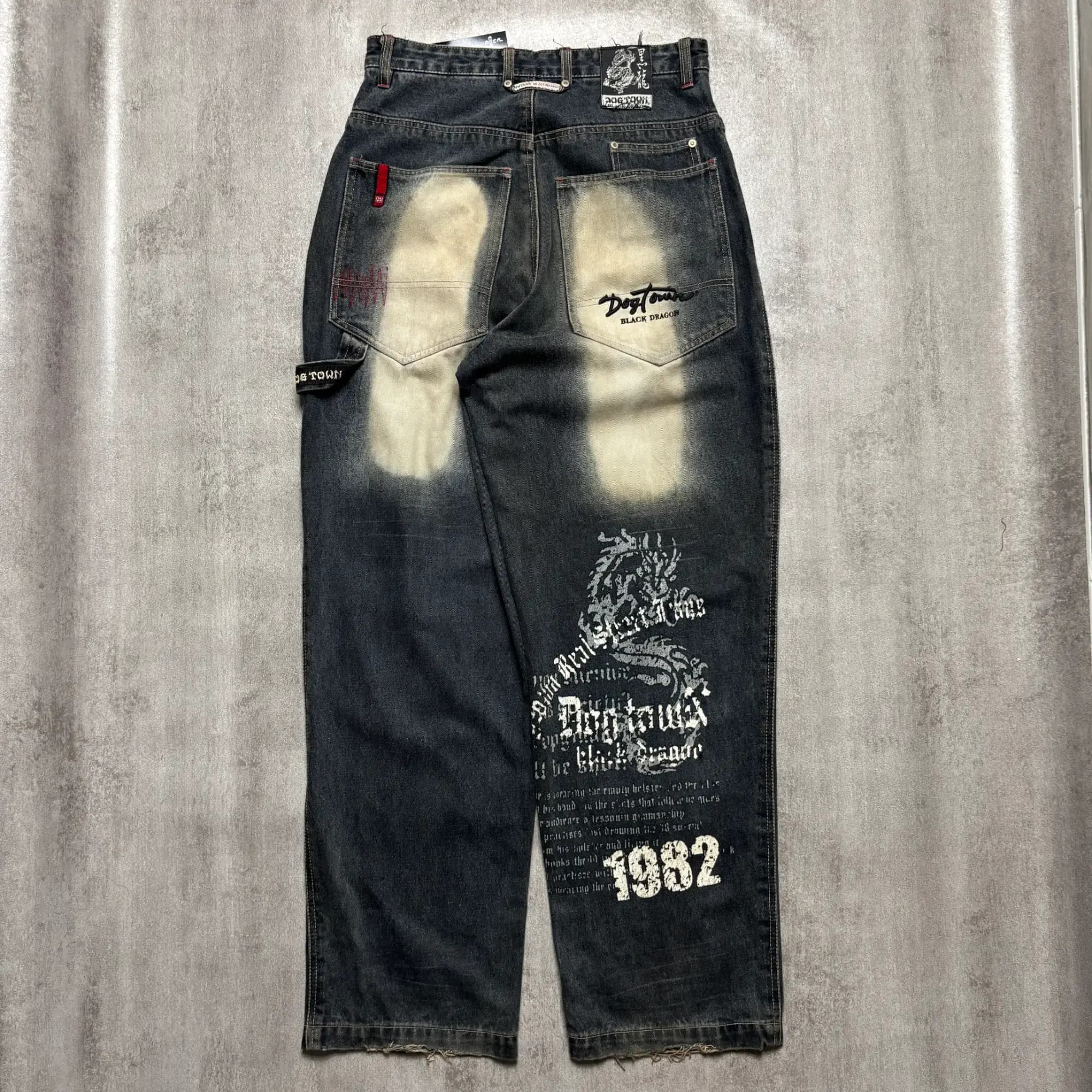 DOGTOWN BLACK DRAGON CARPENTER ART JEANS