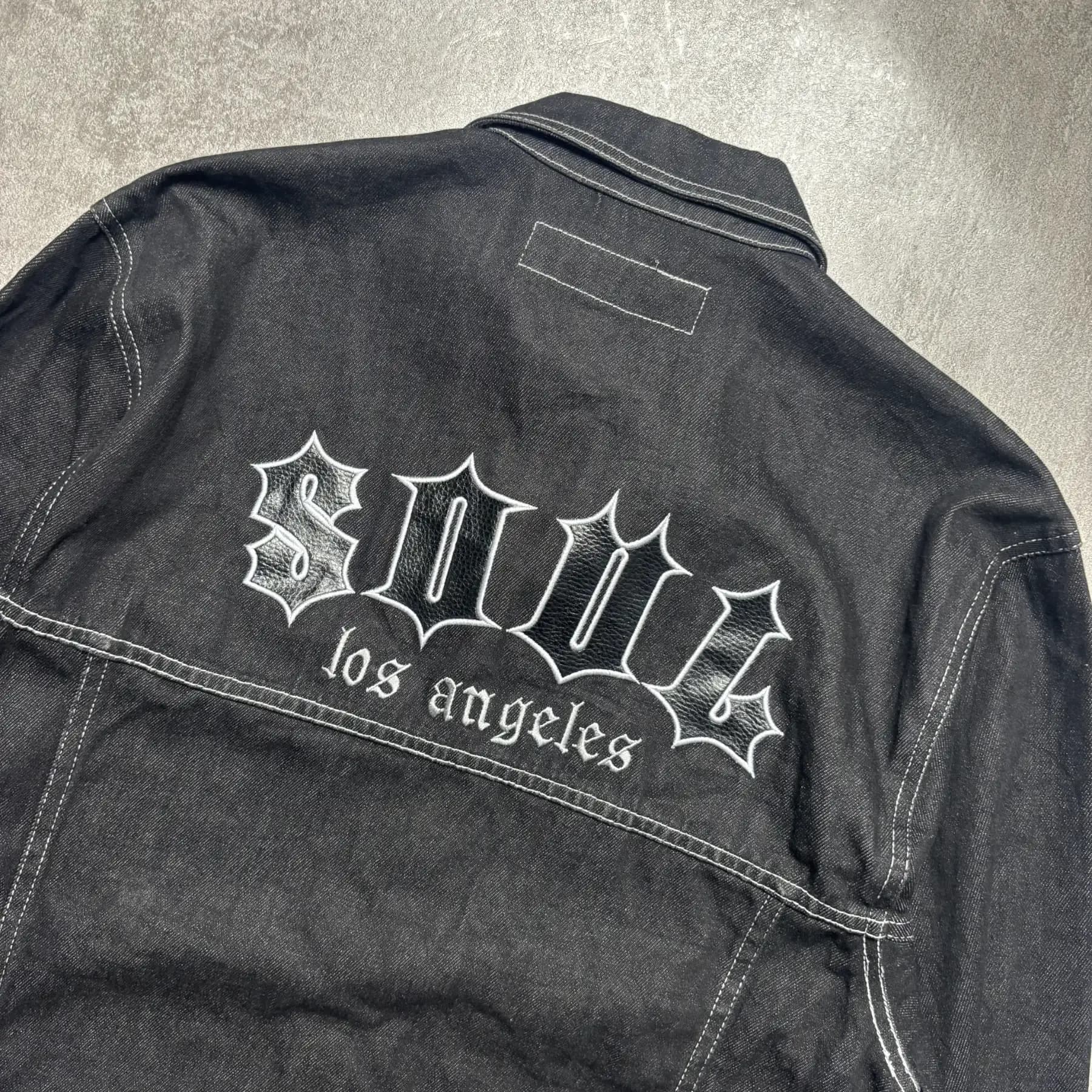 SOUL TRUCKER JACKET DENIM EMBROIDERY detail view