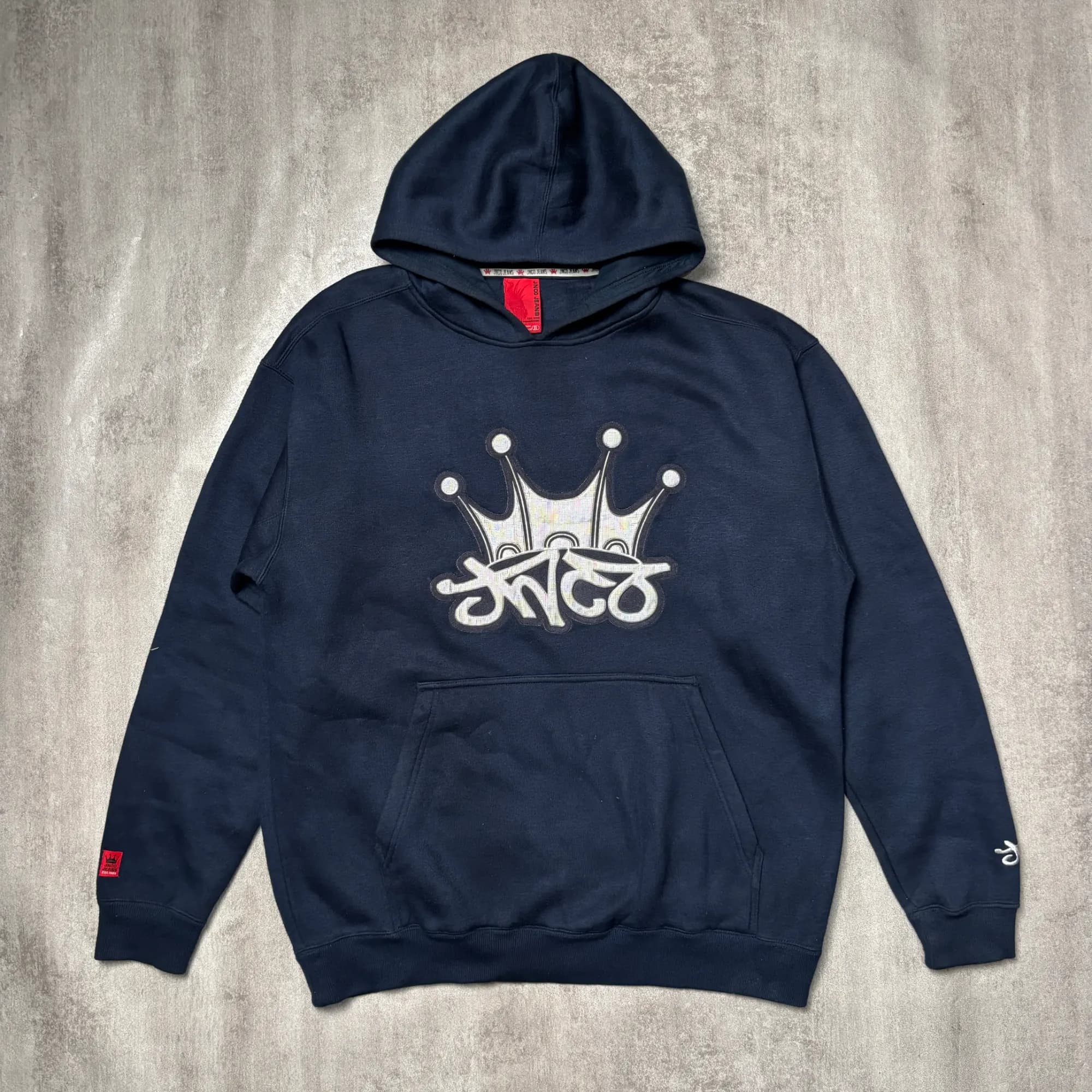 RARE JNCO CROWN HOODIE NAVY