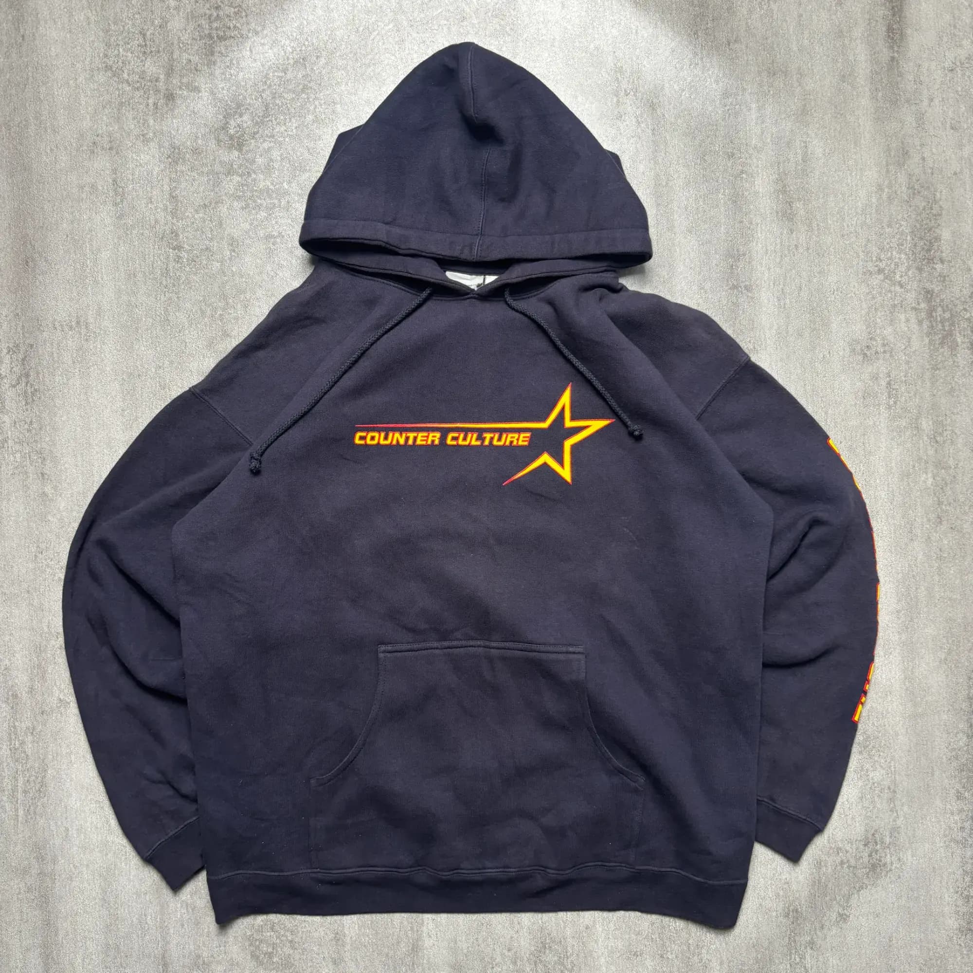 90s COUNTER CULTURE SKATE HOODIE NAVY