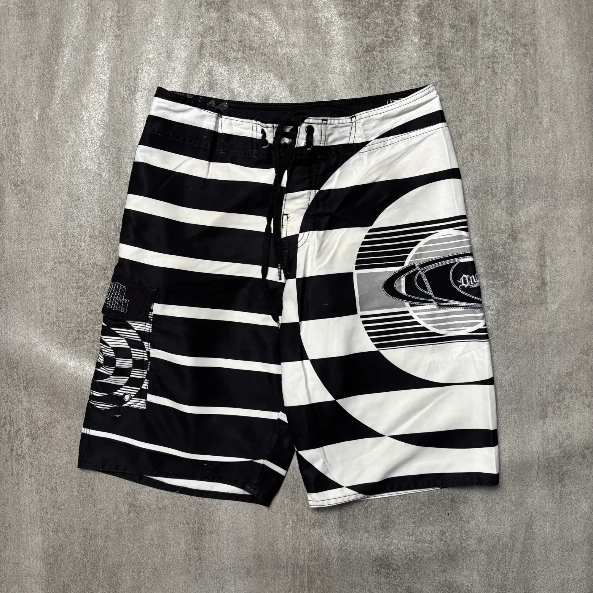 ONEILL JOHN JOHN BOARDSHORTS BLACK WHITE