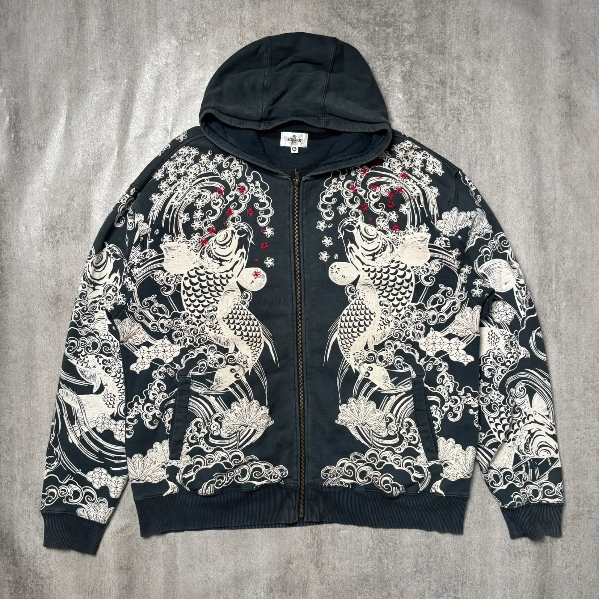 RARE KARAKURI AOP ZIPPER KOI JACKET