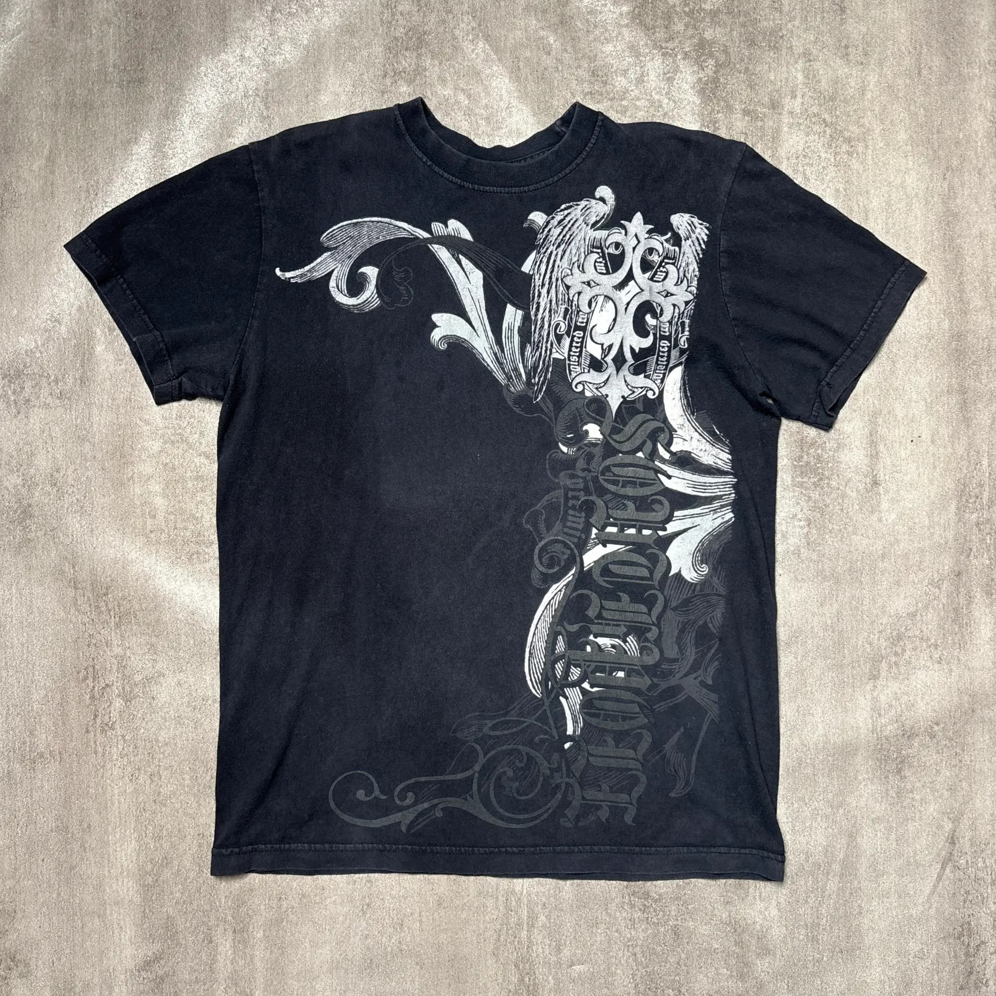 Y2K SOUTHPOLE GRAPHIC TEES BLACK